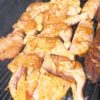 Jollof rice and Basmati rice with chicken